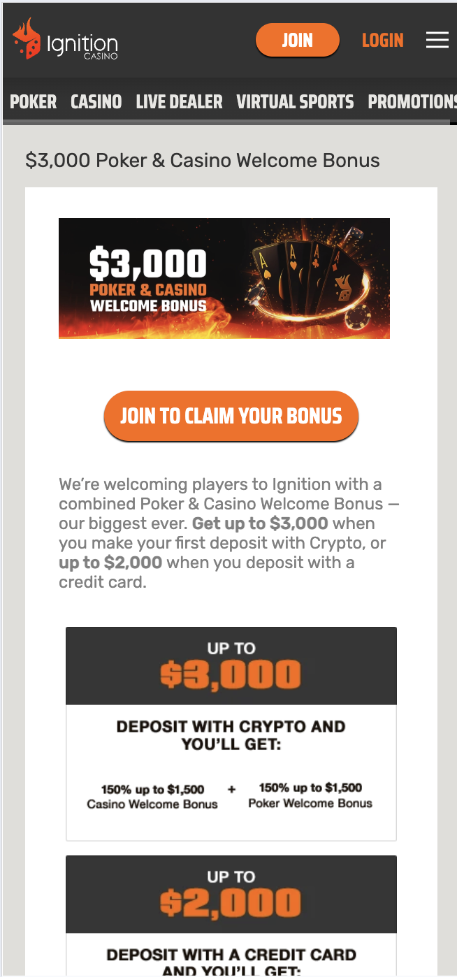 Ignition Poker Mobile App